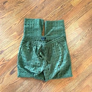New JCrew size 8 eyelet straight leg pant